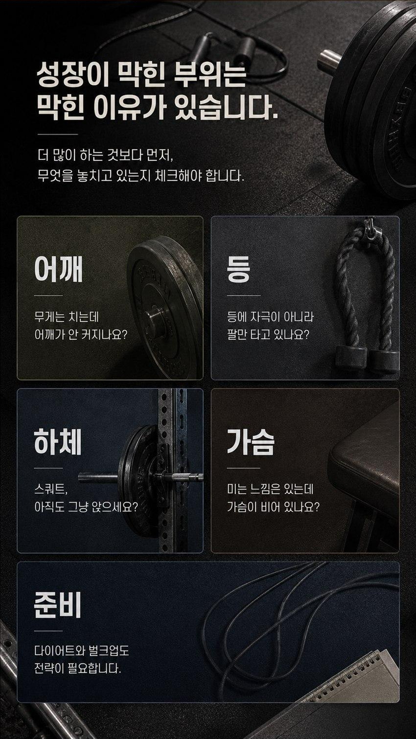 박재훈의 ALLRIGHT CLASS 부위별 문제 카드